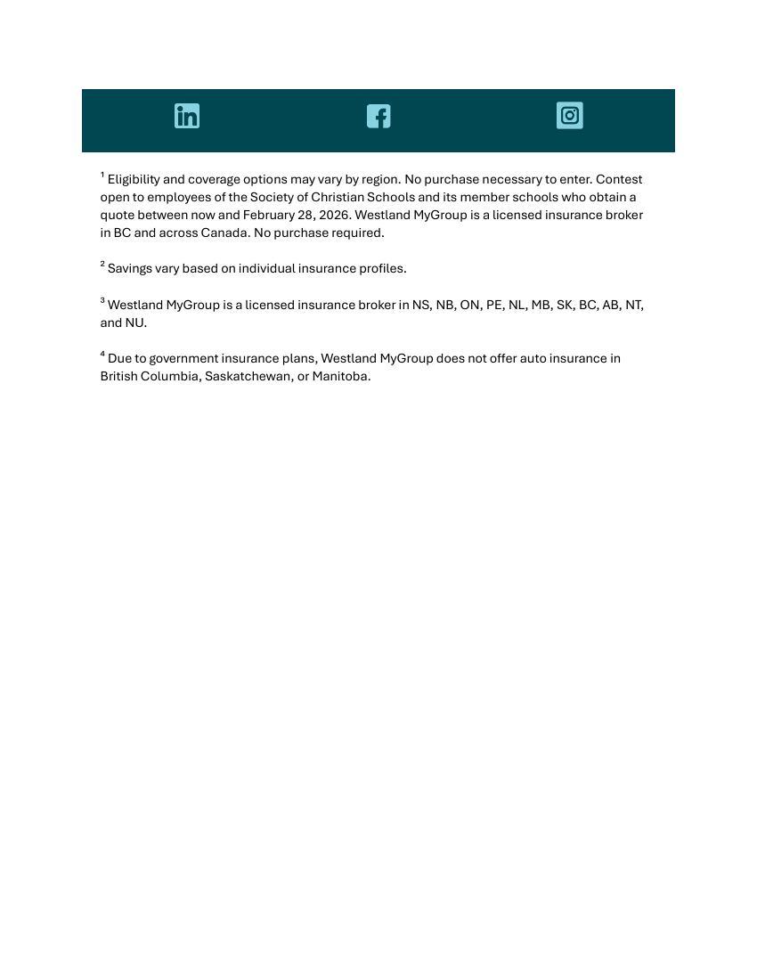 Westland Insurance Staff Program 2025